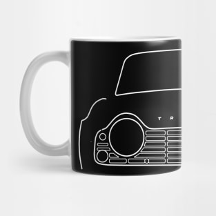 Triumph TR4 classic car outline graphic (white) Mug